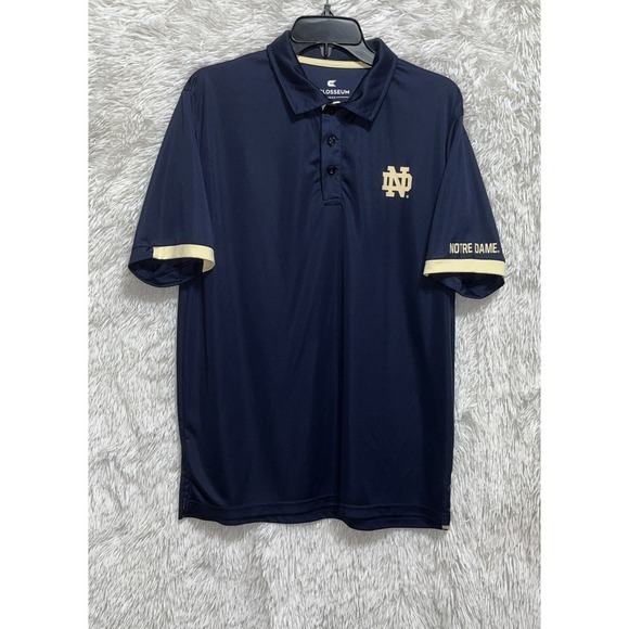 Colosseum Athletics Other - Colosseum Polo Shirt Men's L Blue‎ Short Sleeve Notre Dame Fighting Irish NCAA